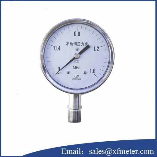 Y-Stainless steel pressure gauge